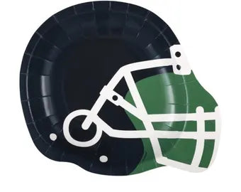 Game ready football helmet dessert plate 8 ct
