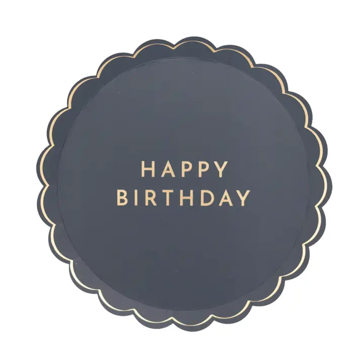 Midnight Blue Signature Happy Birthday Small Plates