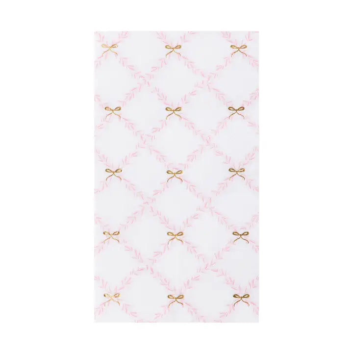 Pink Trellis Guest Towels