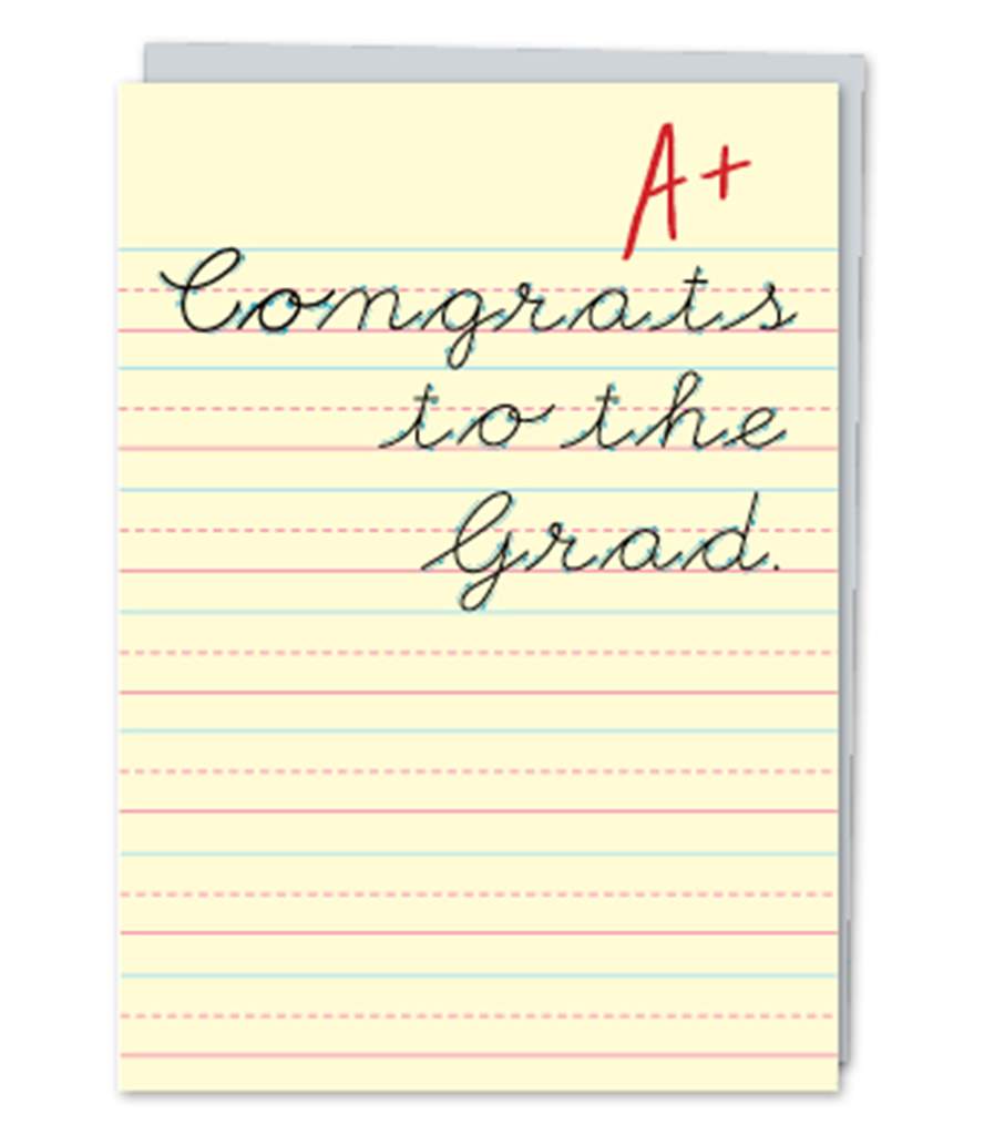 Congrats to the Graduate card