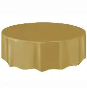 Gold Round Tablecloth