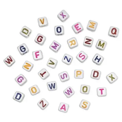 Alphabet Cube Beads