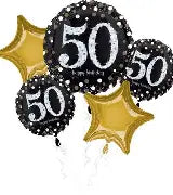 50th birthday foil set