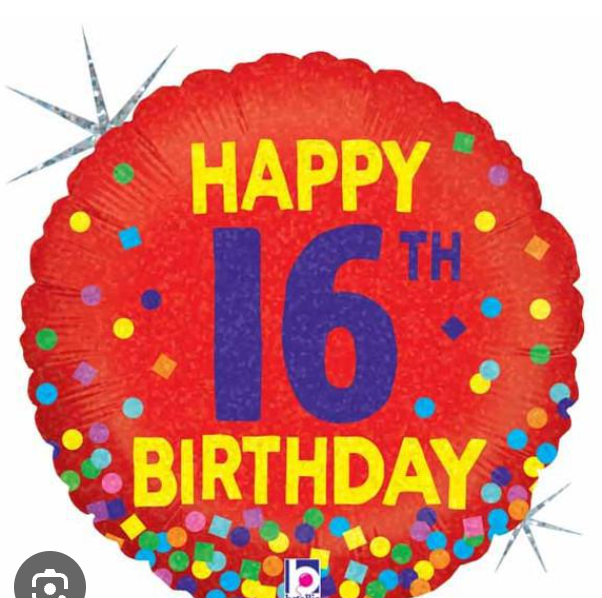 Happy 16th Birthday Balloon