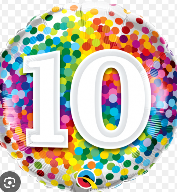 10th Birthday Balloon