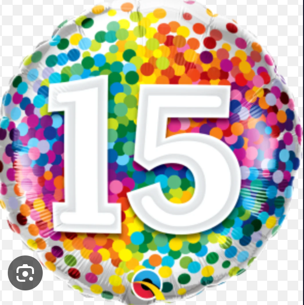 15 Birthday Balloon