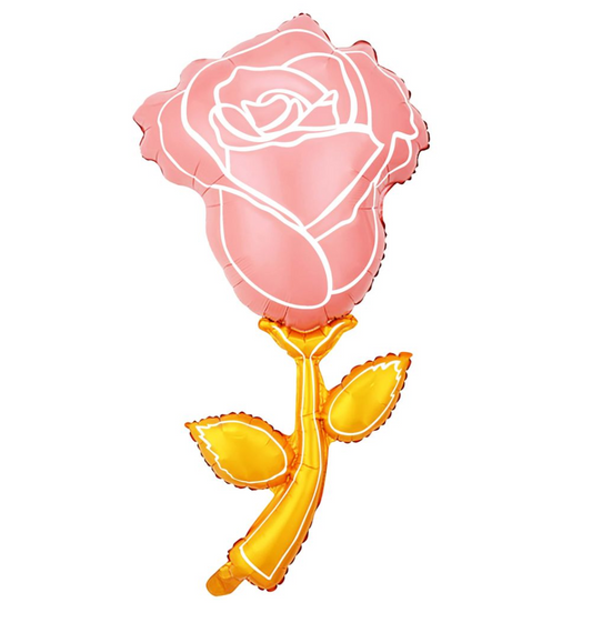 Pink Rose SuperShape Balloon
