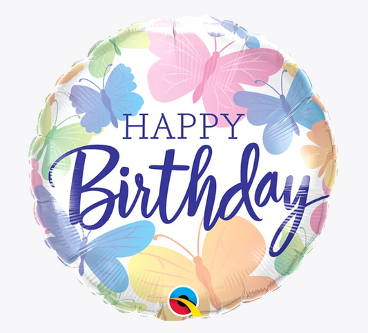 Birthday Butterflies Foil Balloon