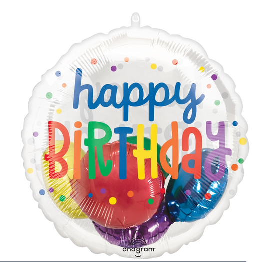 Rainbow Birthday Insiders Balloon