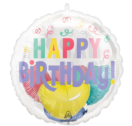 Pastel Confetti Birthday Insiders Balloon