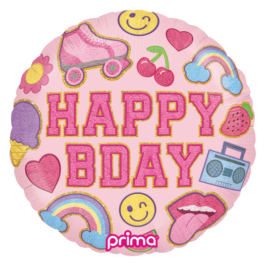 Preppy Patch Bday Balloon