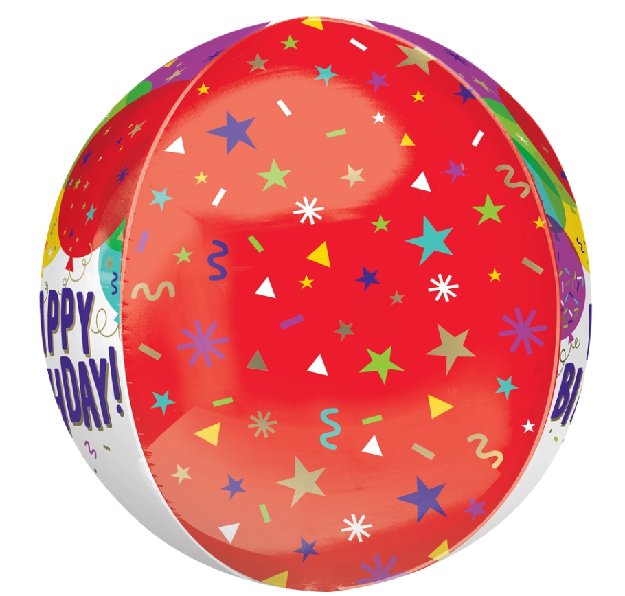 Birthday Balloons Orbz Balloon