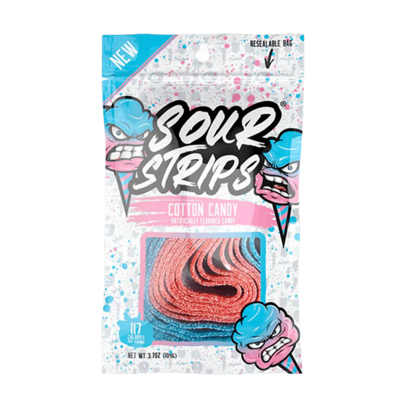 Sour Strips Cotton Candy