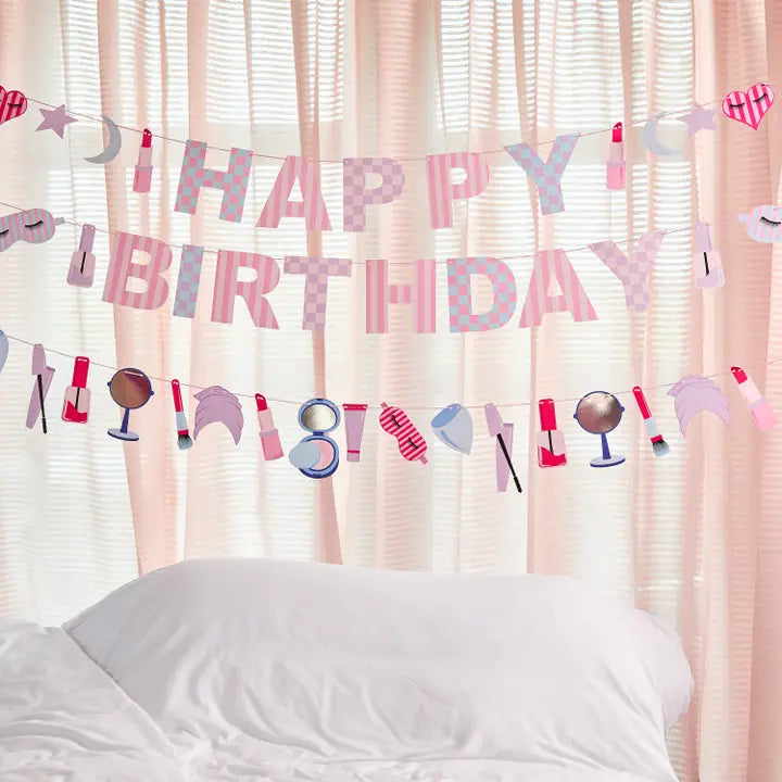 Pamper Party 'Happy Birthday' Card Banner