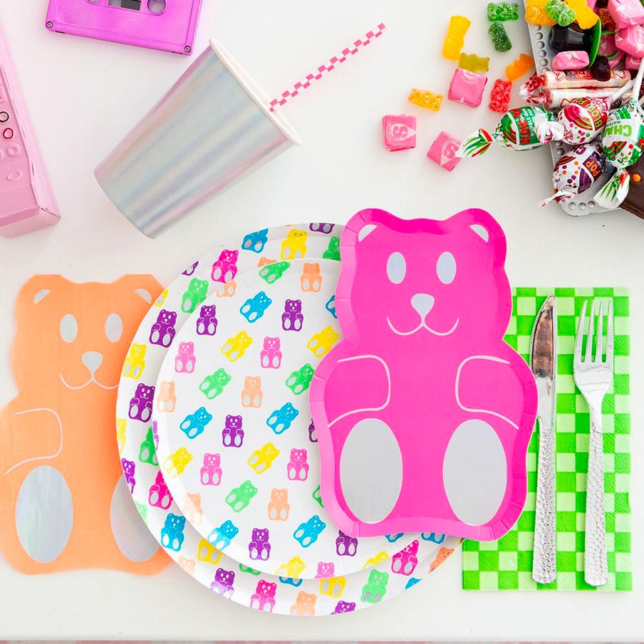 Gummy Bears Die-Cut Dessert Plates
