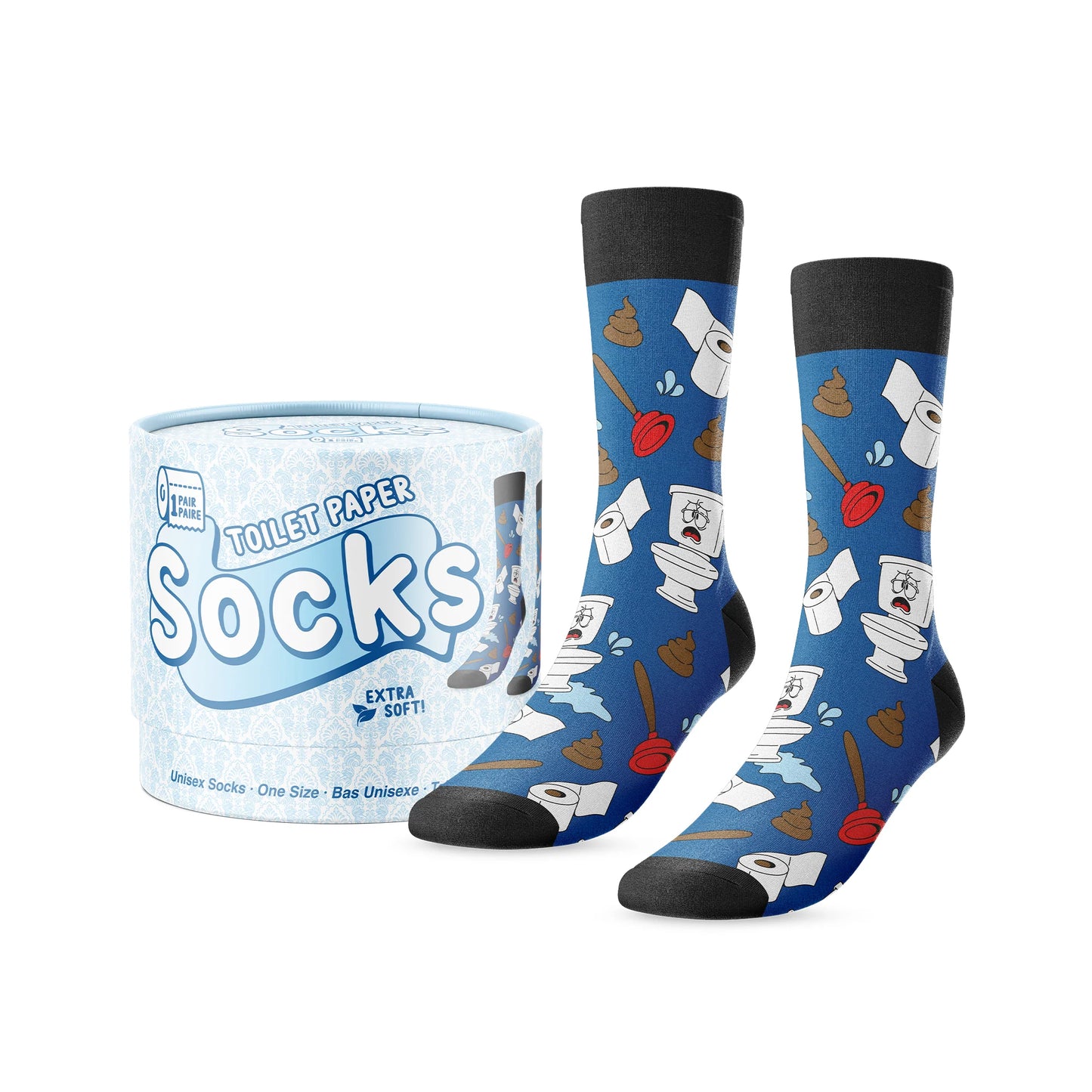 "SHIT HAPPENS" TOILET PAPER SOCKS