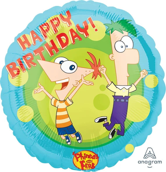 Phineas and Ferb Foil Balloon