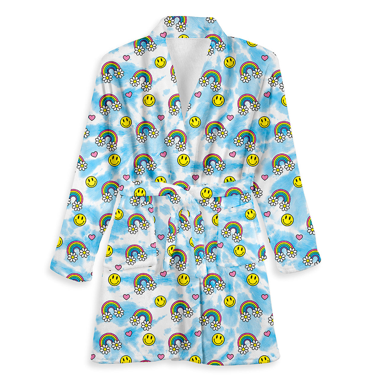 Rainbow Smiley Bathrobe