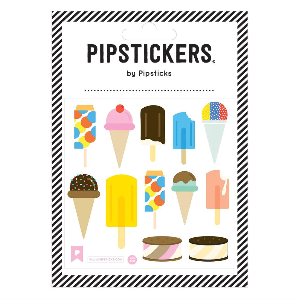 Fuzzy icecream treats stickers