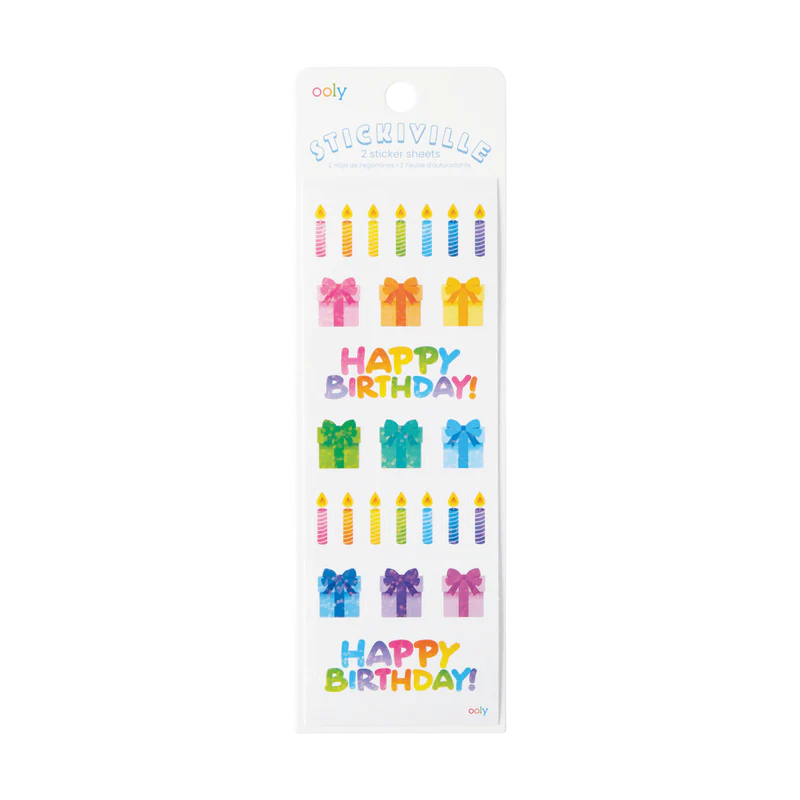 Happy birthday stickers