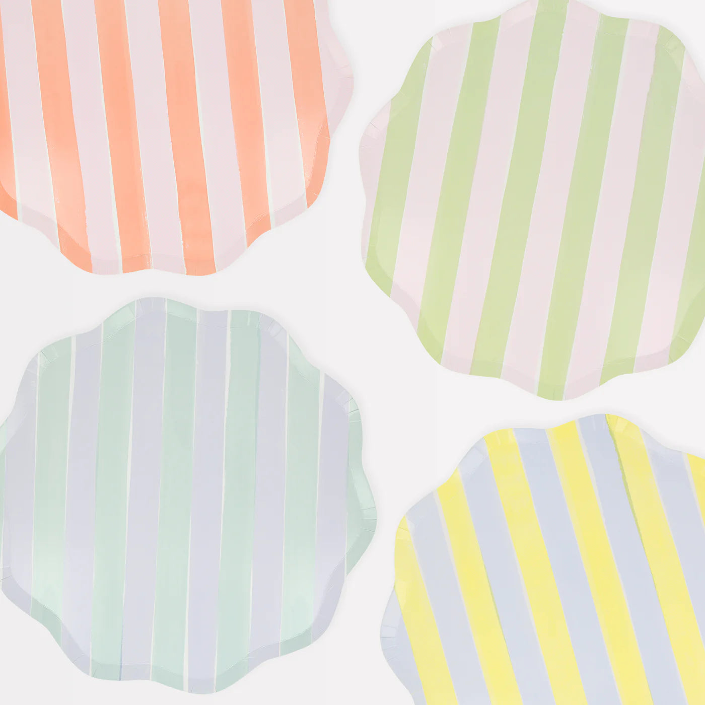 Assorted Stripe Dinner Plates