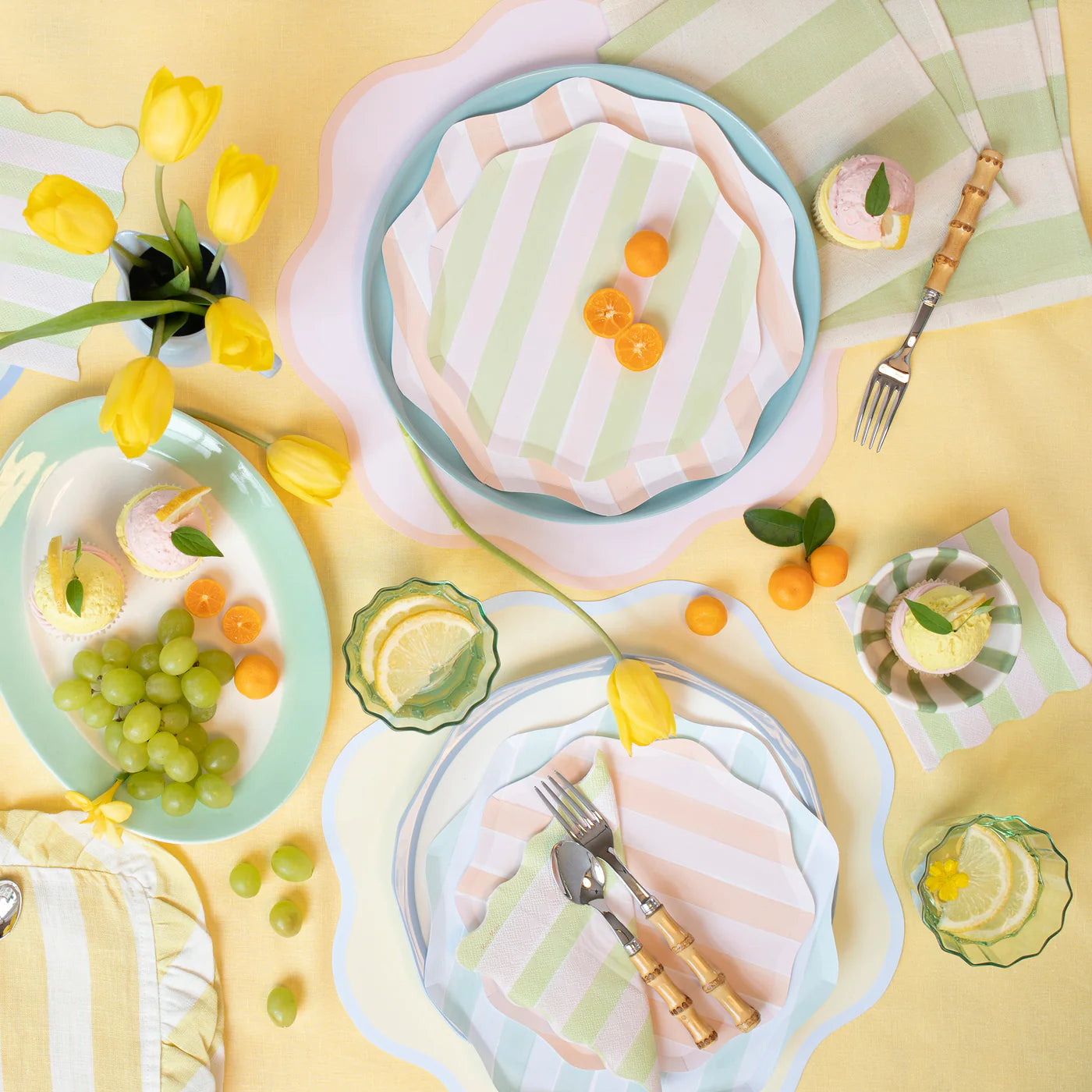 Assorted Stripe Dinner Plates