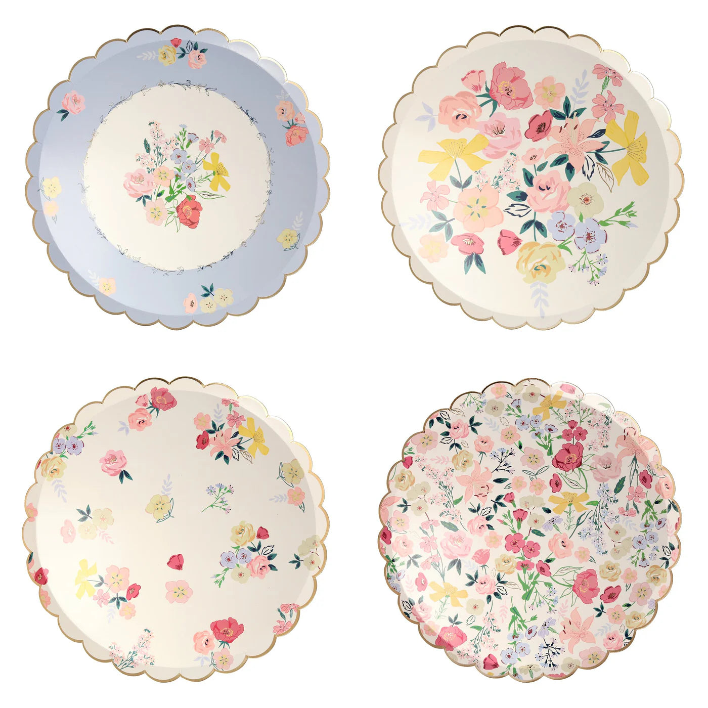 Assorted English Garden Dinner Plates