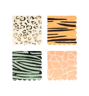 Safari Animal Print Napkins Small