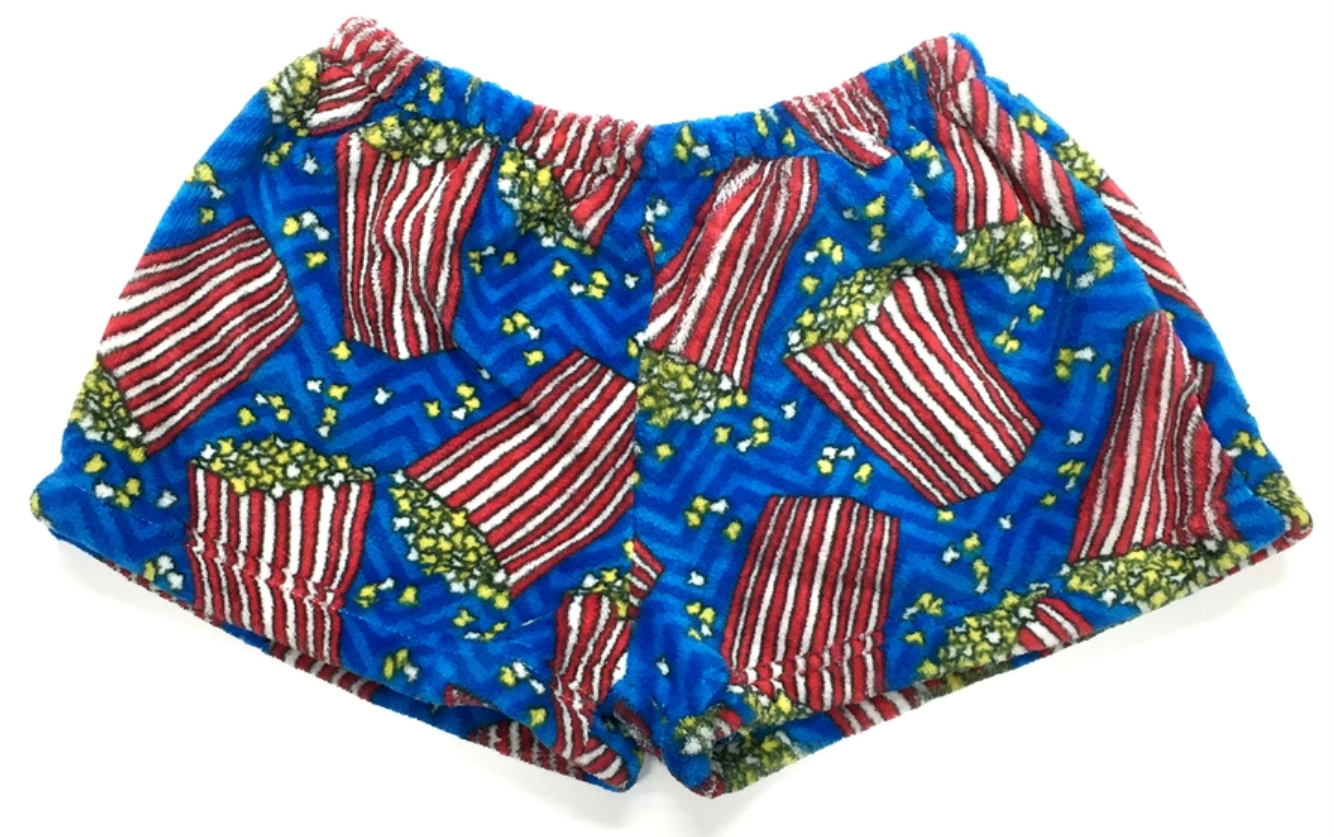 Popcorn Party Fuzzy Shorts