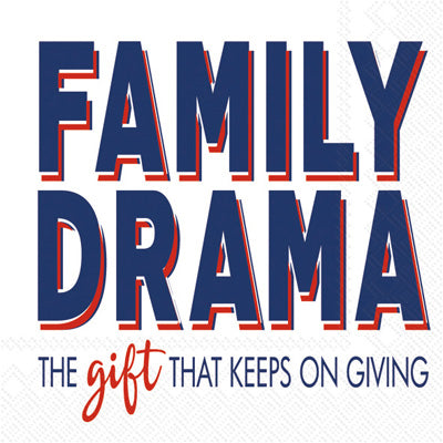 Family Drama Cocktail Napkin