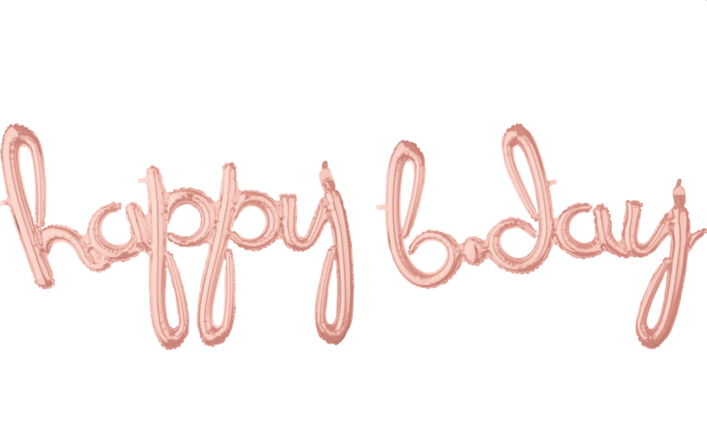 Air-Filled Happy Bday Balloon Decoration