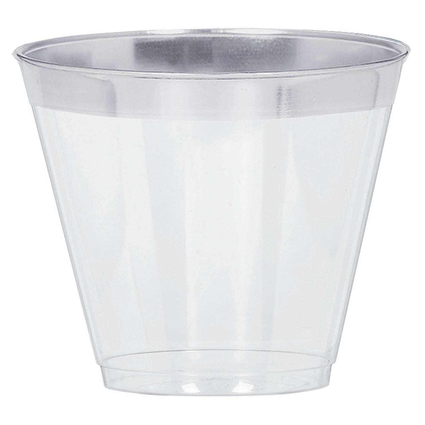 Plastic Tumblers Silver Trim 9 oz.