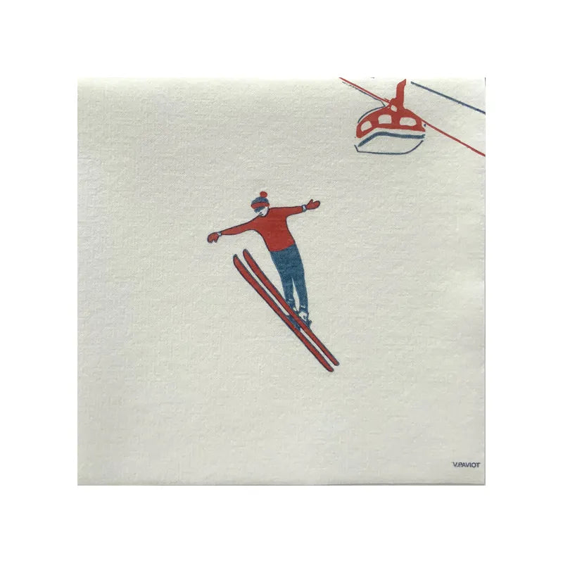 Large Ski Napkin