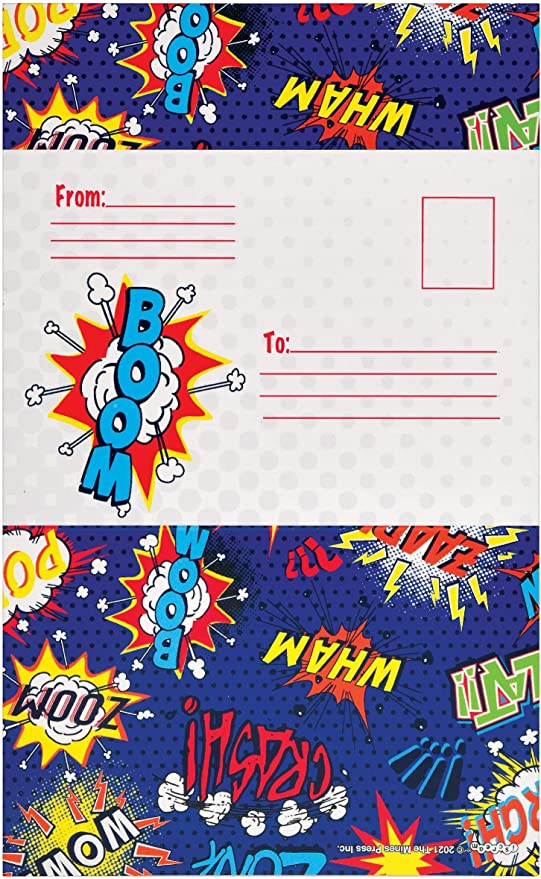 Superhero Foldover Stationary