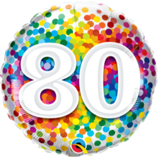 80th Colourful Dots