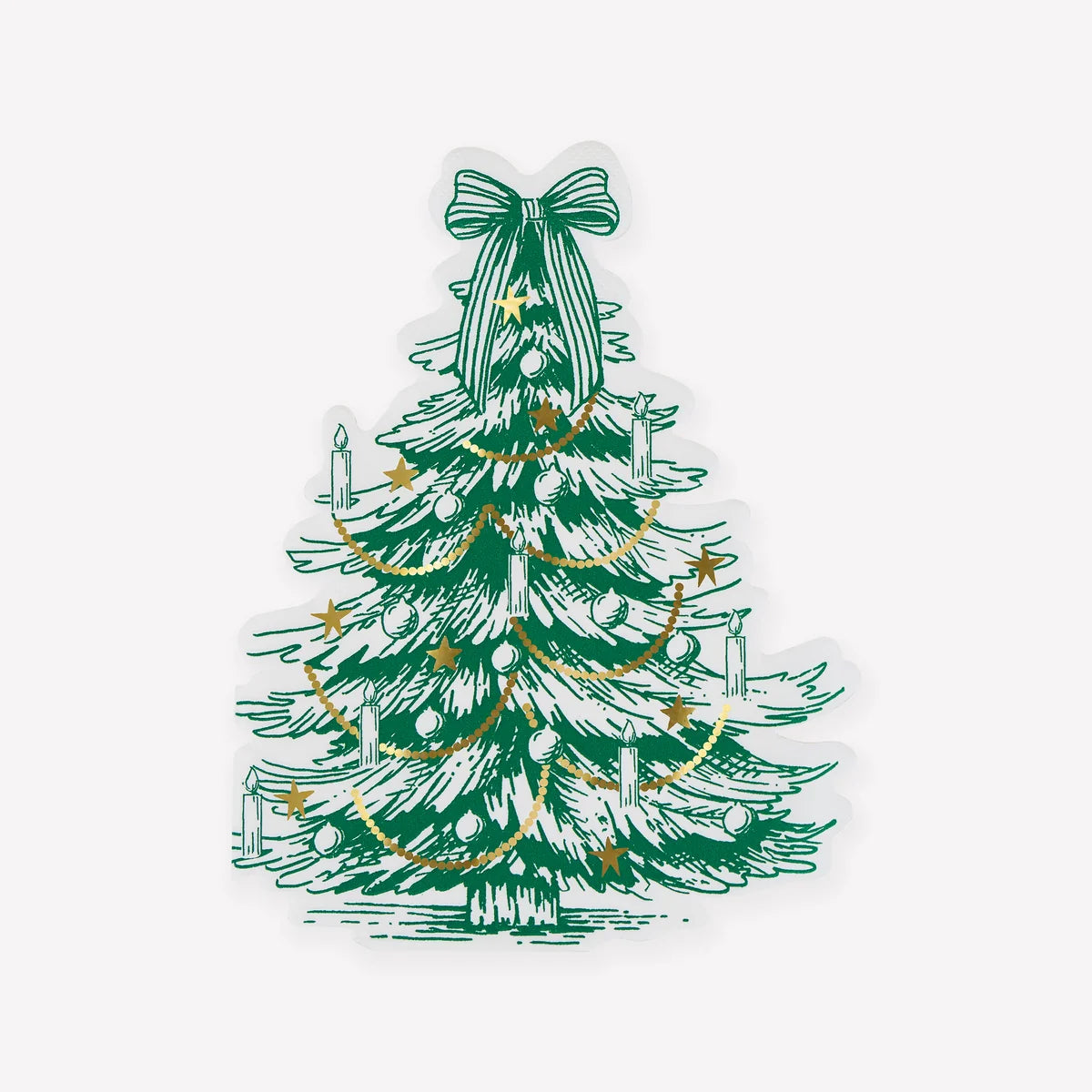 MERI MERI Christmas tree napkins - 16 ct