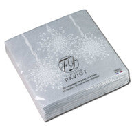 Silver Sparkle Ornament Dinner Napkin
