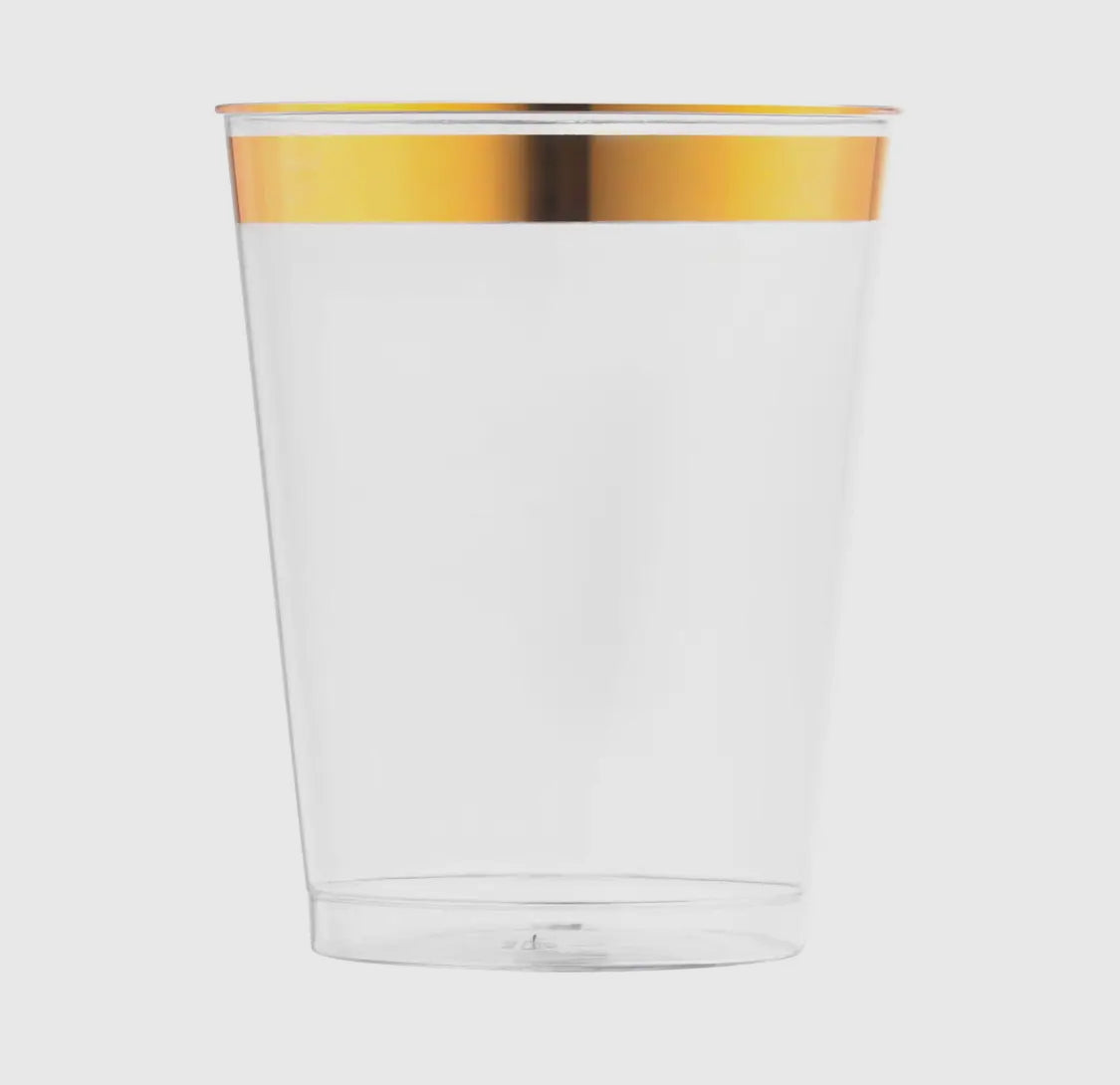 10once Gold Rim Tumbler Cup