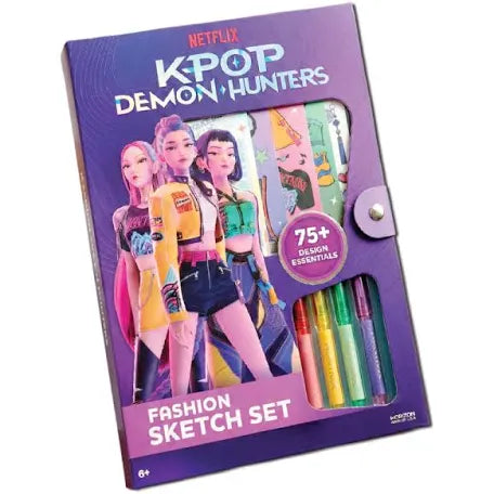 K Pop Demon Hunter Fashion Sketch Set