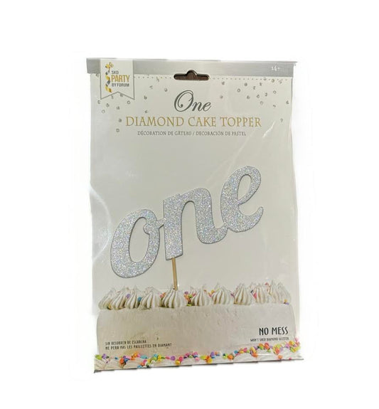 One Diamond Cake Topper