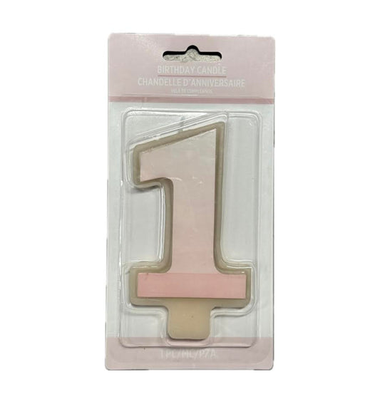 First Birthday Candle