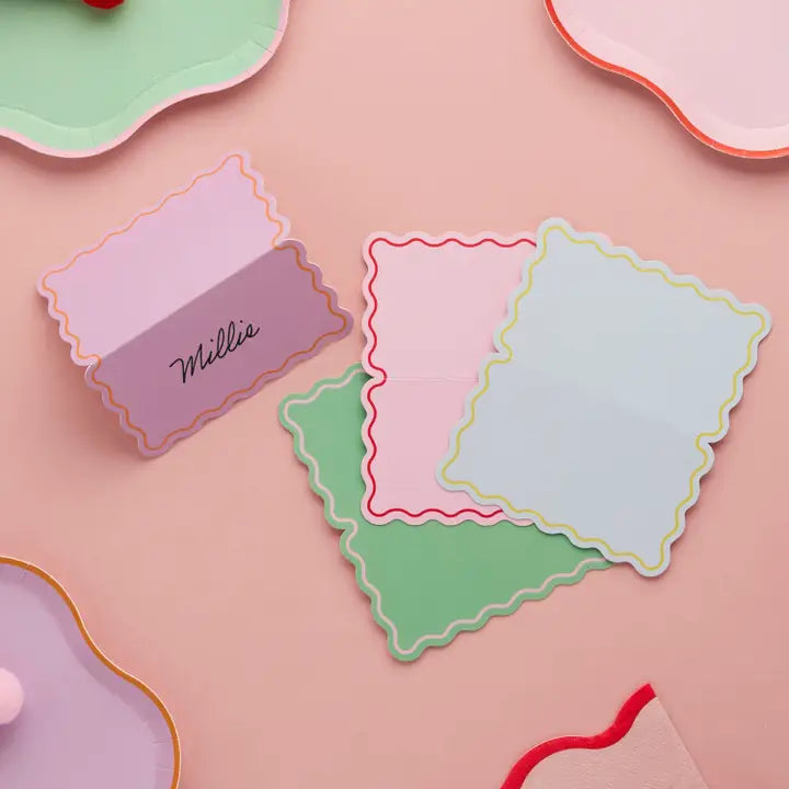Wavey Edge Place Cards