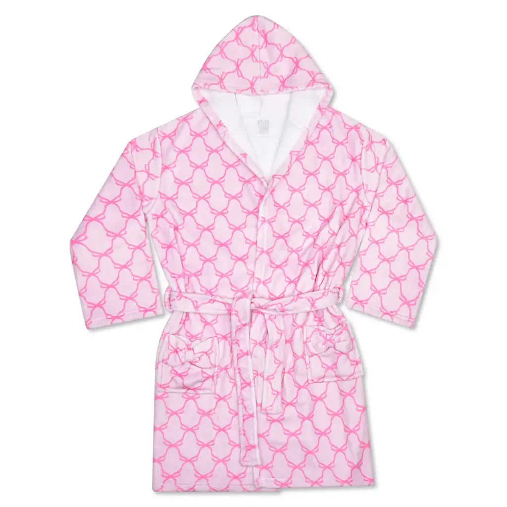 Sweet Trellis Bow Hooded Robe