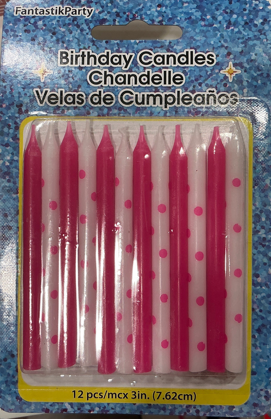 POLKA DOTS BIRTHDAY CANDLES