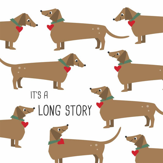 A Long Story Cocktail Napkin