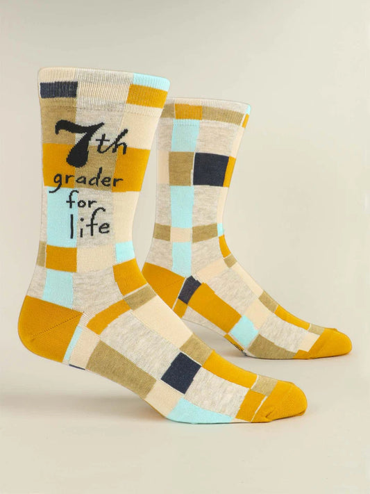 7th Grader For Life Mens -Crew Socks