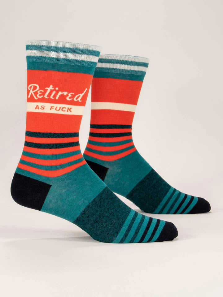 Retired As Fuck Mens -Crew Socks