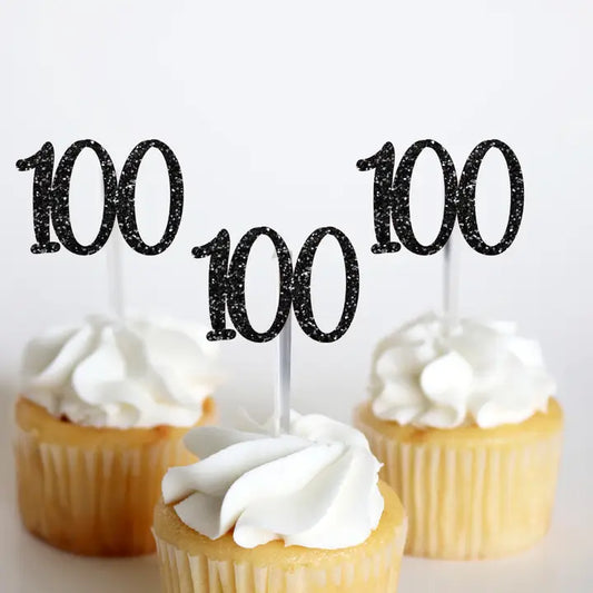 100 Birthday Treat Toppers