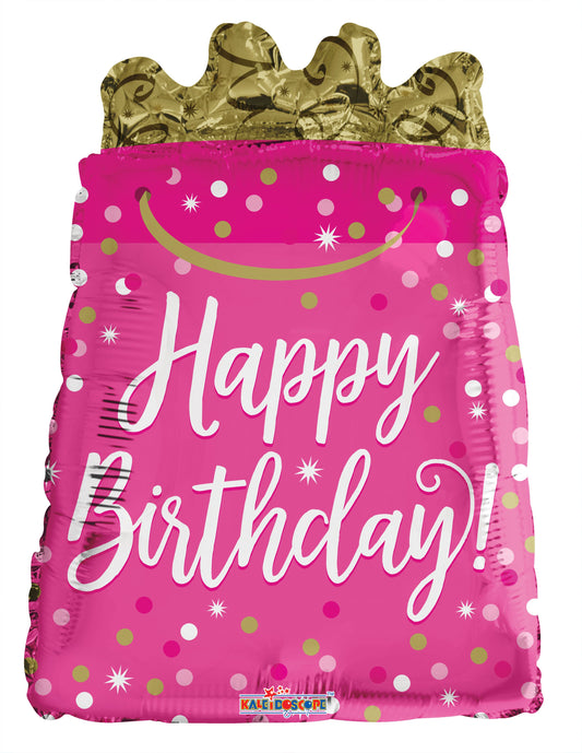 Gift Bag Pink Balloon