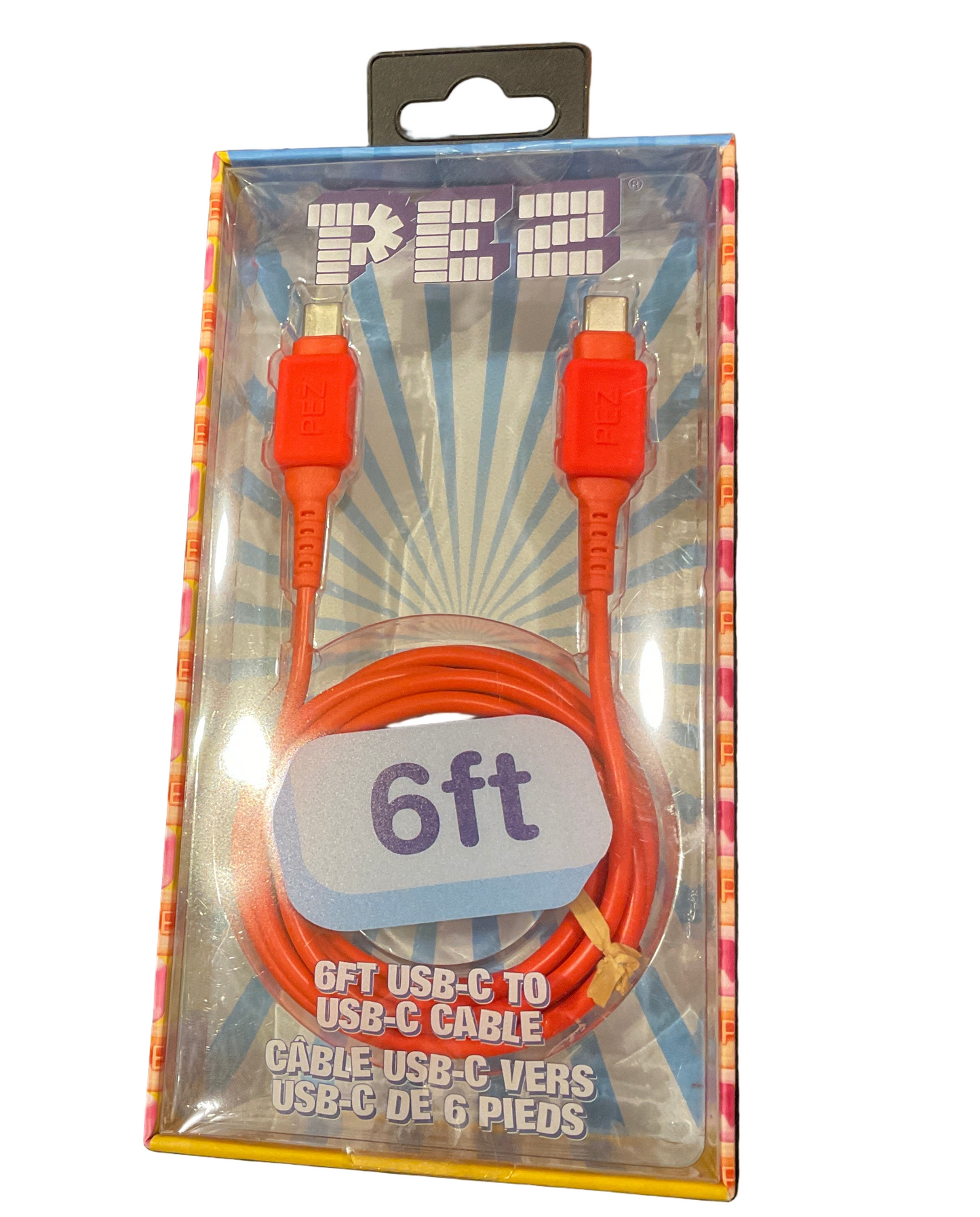 PEZ 6FT USB C TO USB C CABLE